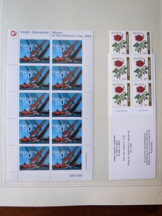 SCHWEIZ, HERRLICHE SAMMLUNG IM VORDRUCKALBUM 1990/2009 - FRANKATURWERT CHF 1720.