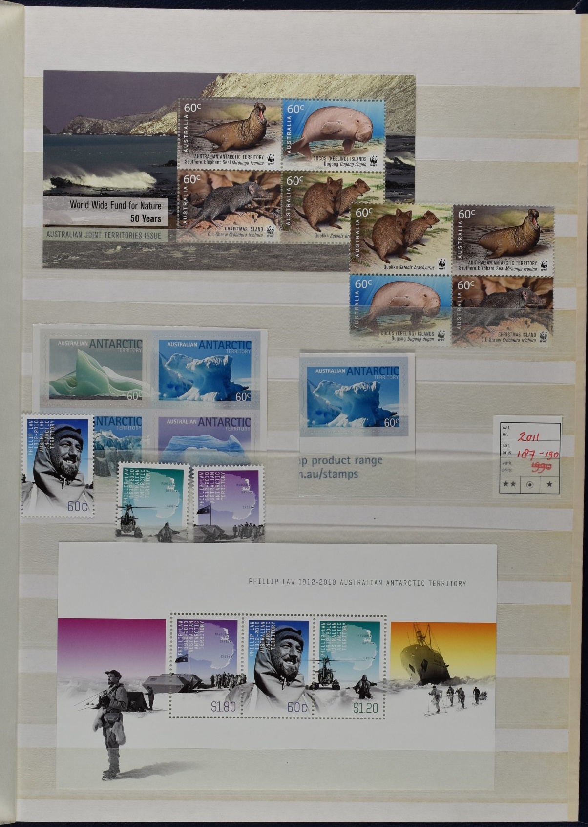 AUSTRALIAN ANTARCTIC TERRITORY COLLECTION IN STOCKBOOK, 1979–2021 <i>Australische Antarktis Sammlung in Einsteckbuch1979-2021</i> - Image 7