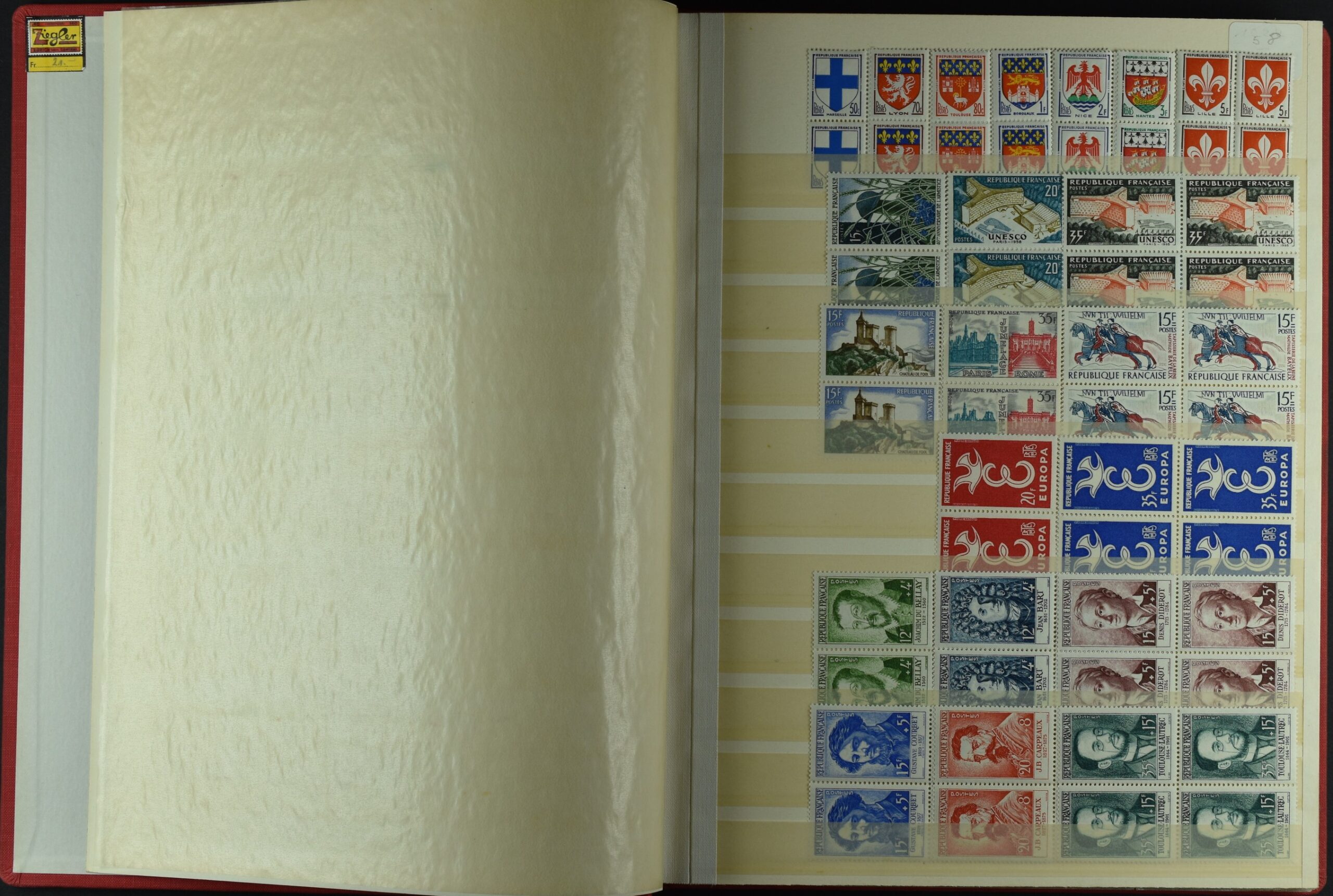 FRANCE, COLLECTION BLOCKS OF 4 NEVER HINGED <i>Sehr schöne Sammlung Frankreich in Viererblocks, postfrisch, Yvert-Katalogwert €5’200</i> - Image 3