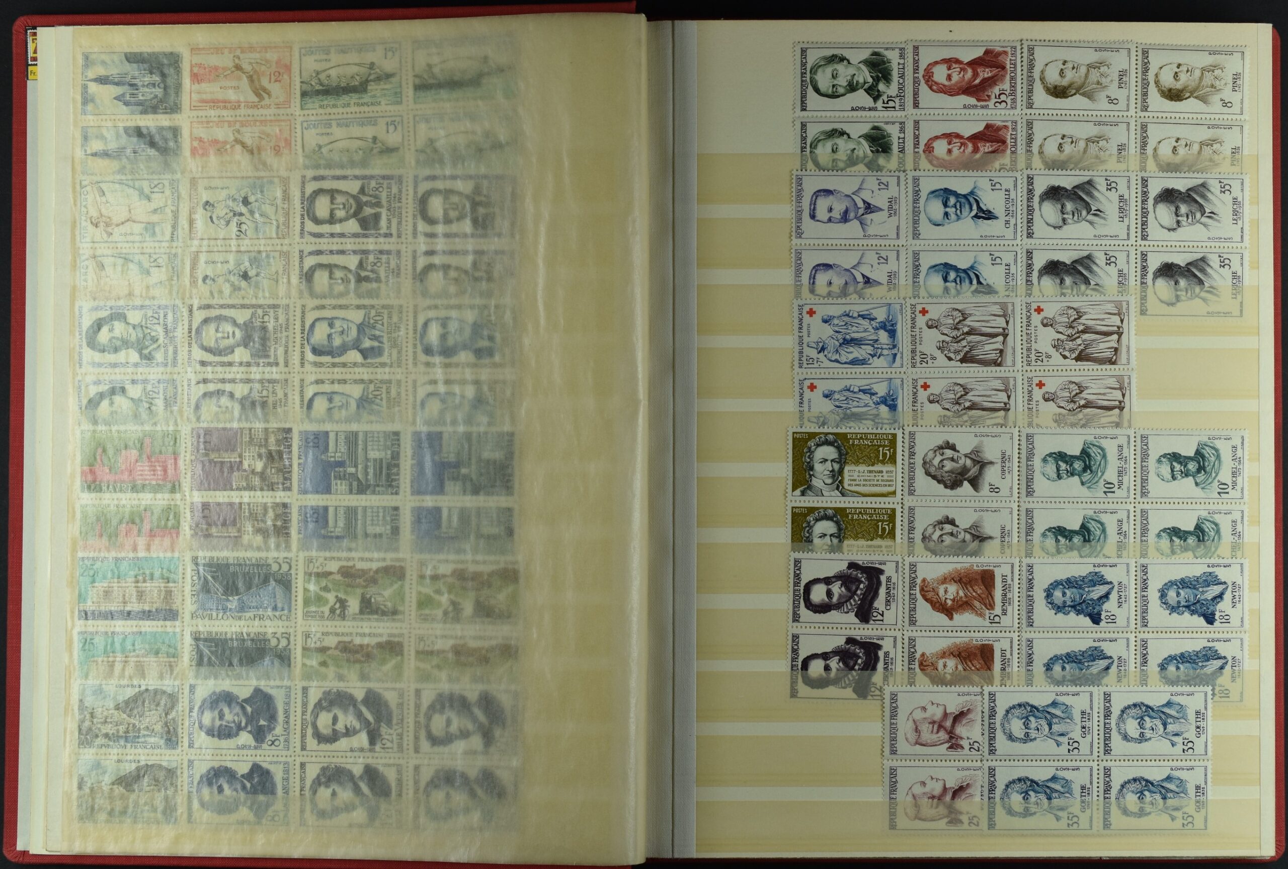 FRANCE, COLLECTION BLOCKS OF 4 NEVER HINGED <i>Sehr schöne Sammlung Frankreich in Viererblocks, postfrisch, Yvert-Katalogwert €5’200</i> - Image 5