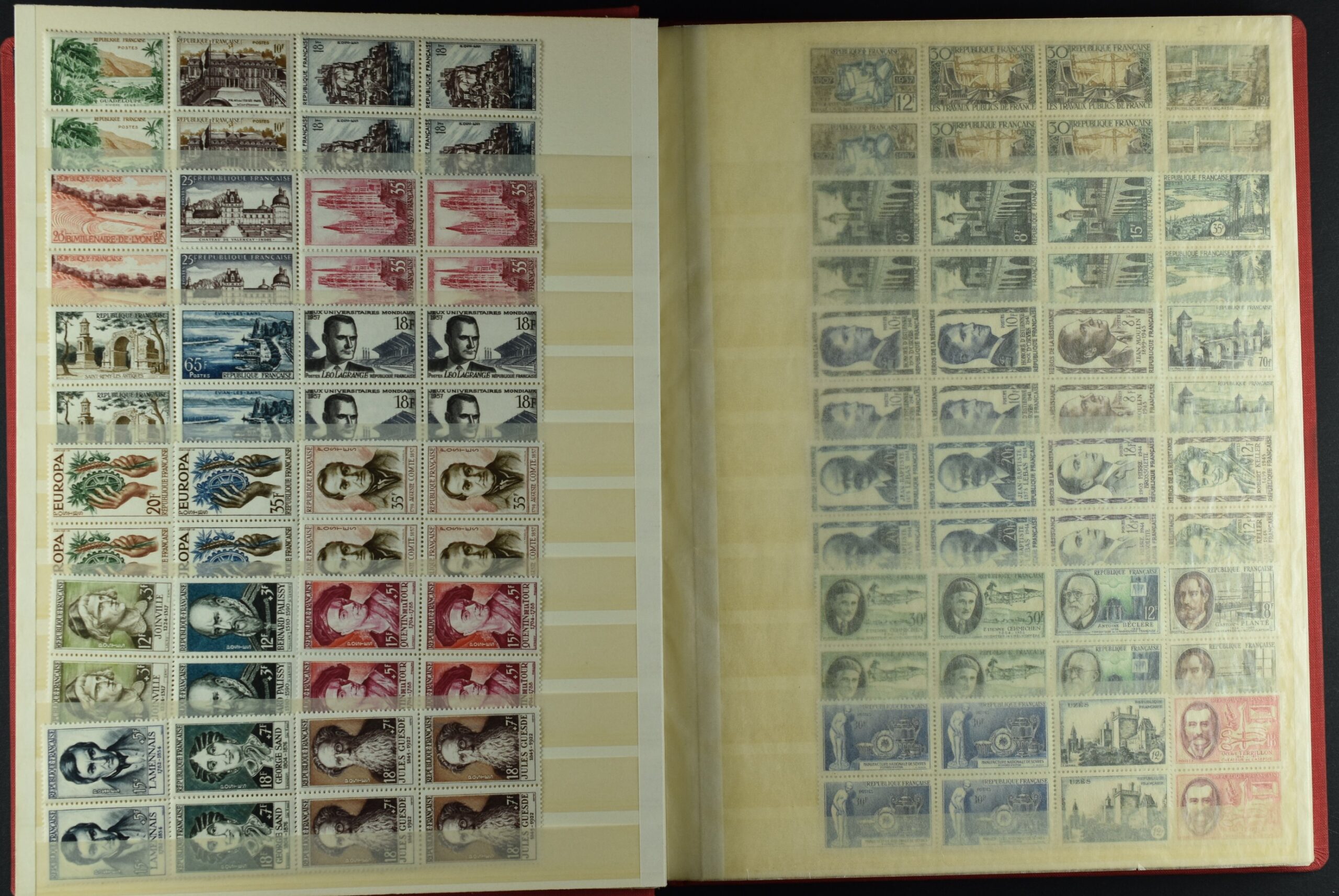 FRANCE, COLLECTION BLOCKS OF 4 NEVER HINGED <i>Sehr schöne Sammlung Frankreich in Viererblocks, postfrisch, Yvert-Katalogwert €5’200</i> - Image 6