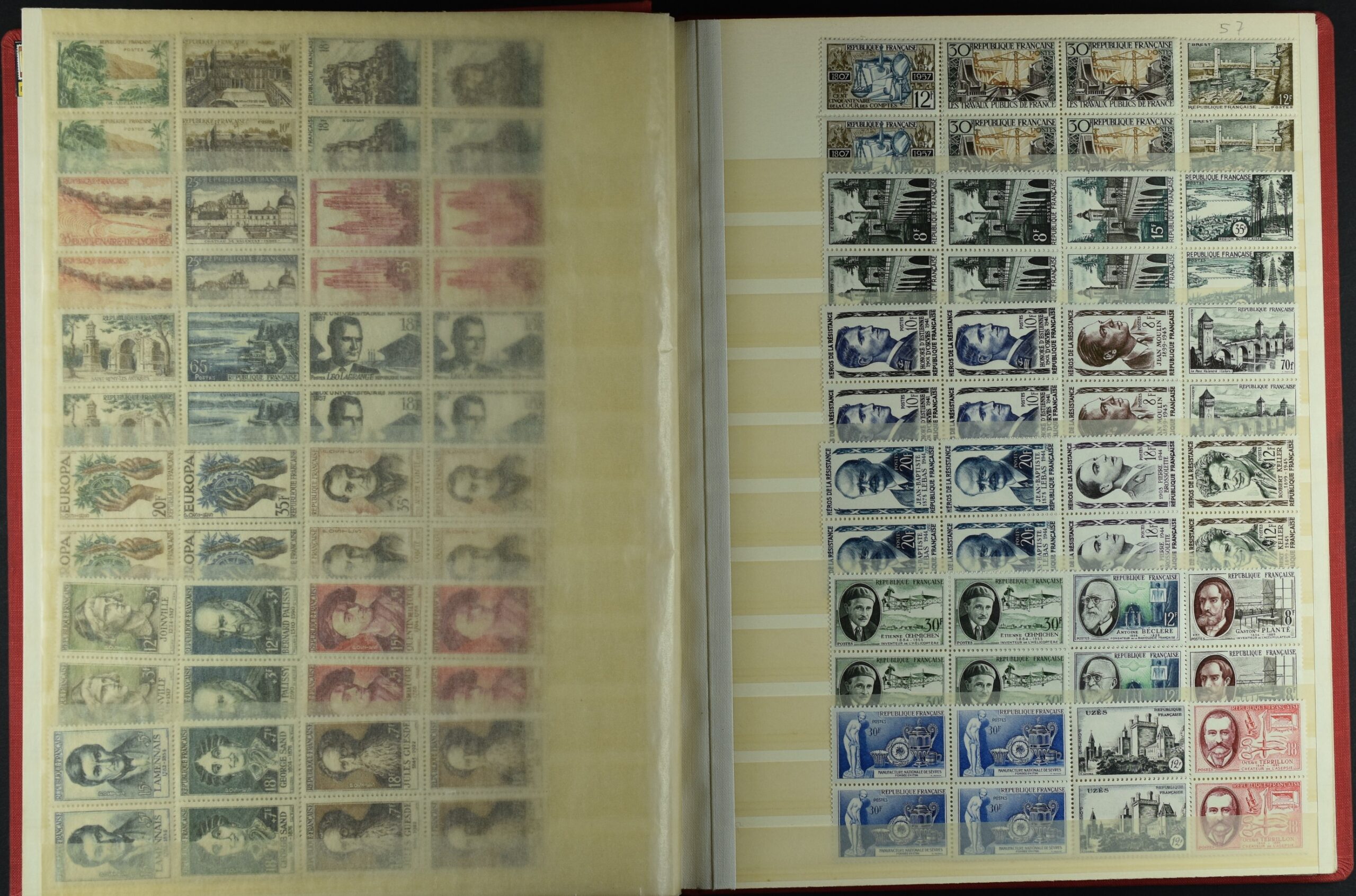 FRANCE, COLLECTION BLOCKS OF 4 NEVER HINGED <i>Sehr schöne Sammlung Frankreich in Viererblocks, postfrisch, Yvert-Katalogwert €5’200</i> - Image 7