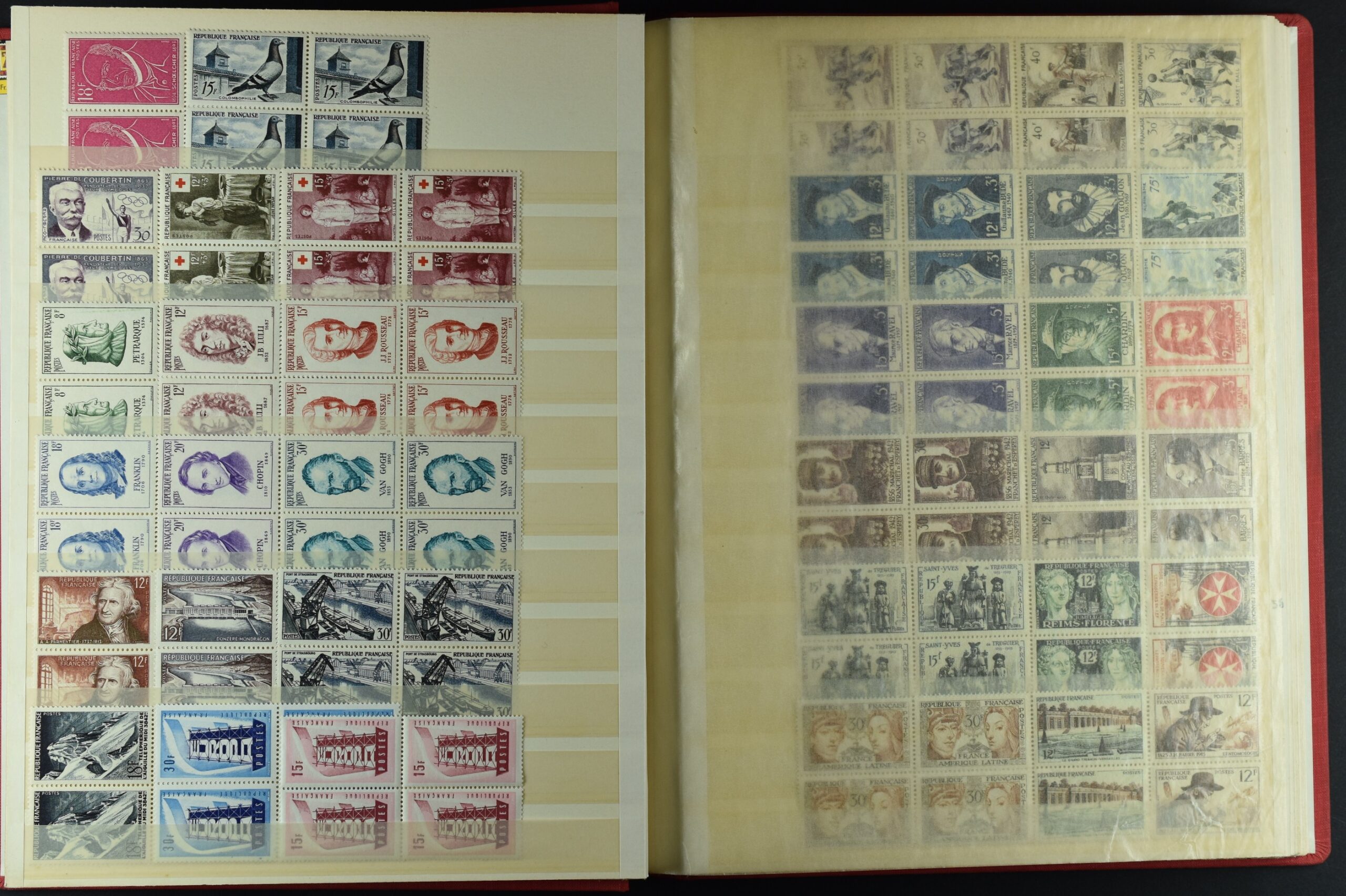 FRANCE, COLLECTION BLOCKS OF 4 NEVER HINGED <i>Sehr schöne Sammlung Frankreich in Viererblocks, postfrisch, Yvert-Katalogwert €5’200</i> - Image 8