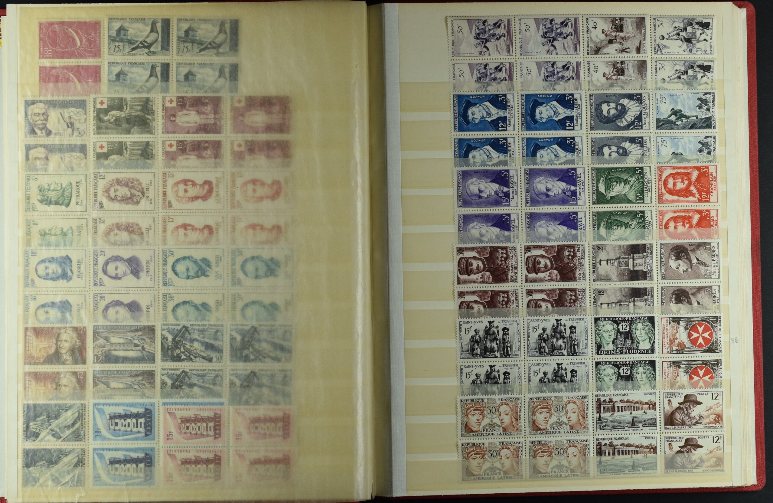 FRANCE, COLLECTION BLOCKS OF 4 NEVER HINGED <i>Sehr schöne Sammlung Frankreich in Viererblocks, postfrisch, Yvert-Katalogwert €5’200</i> - Image 9