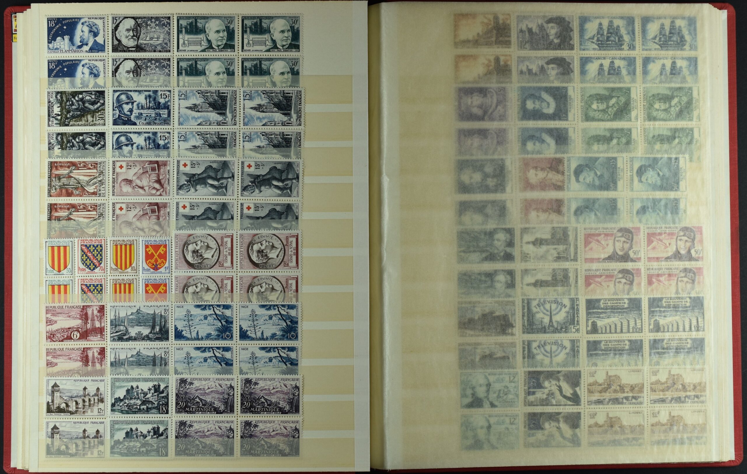 FRANCE, COLLECTION BLOCKS OF 4 NEVER HINGED <i>Sehr schöne Sammlung Frankreich in Viererblocks, postfrisch, Yvert-Katalogwert €5’200</i> - Image 10