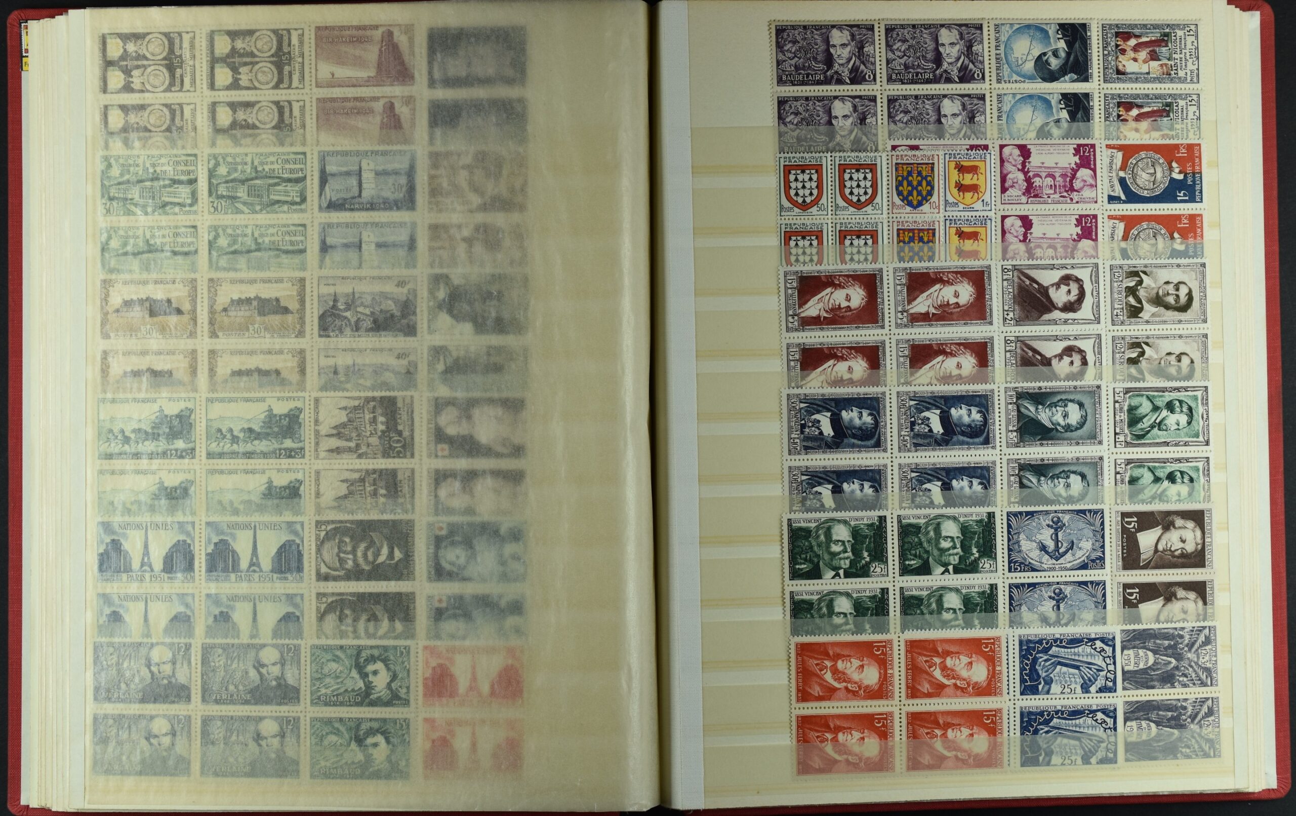FRANCE, COLLECTION BLOCKS OF 4 NEVER HINGED <i>Sehr schöne Sammlung Frankreich in Viererblocks, postfrisch, Yvert-Katalogwert €5’200</i> - Image 17