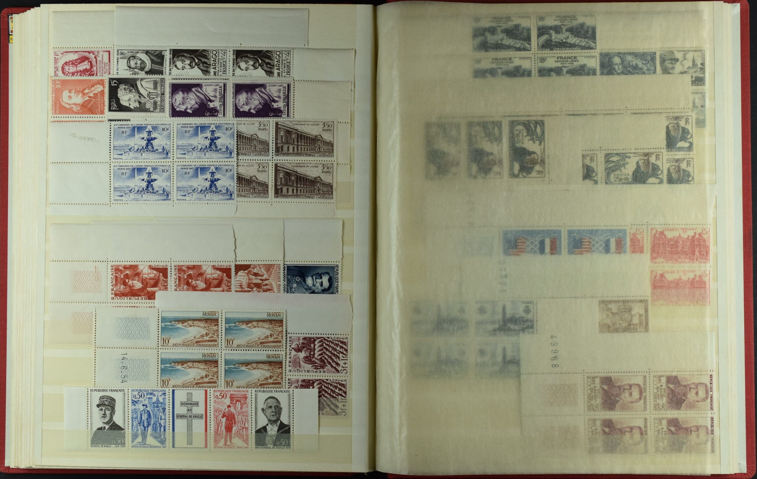 FRANCE, COLLECTION BLOCKS OF 4 NEVER HINGED <i>Sehr schöne Sammlung Frankreich in Viererblocks, postfrisch, Yvert-Katalogwert €5’200</i> - Image 22