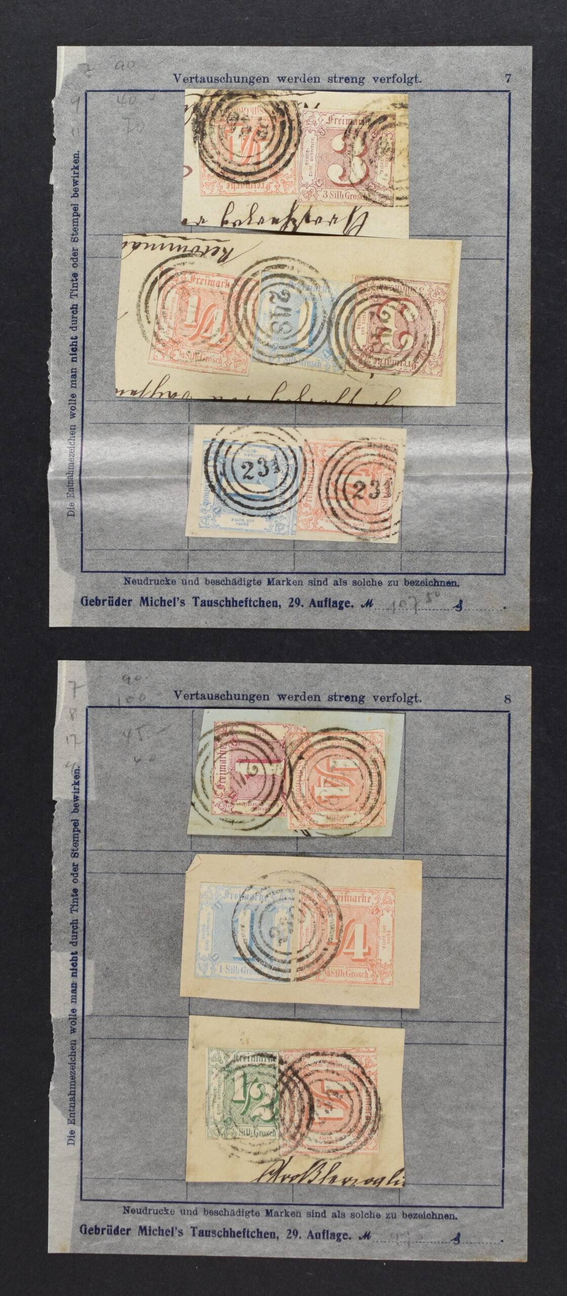 GERMANY, GROUP OLD STATES ON PAGES / <i>Deutschland, Sammlung altdeutscher Staaten auf Albumseiten</i> - Image 2
