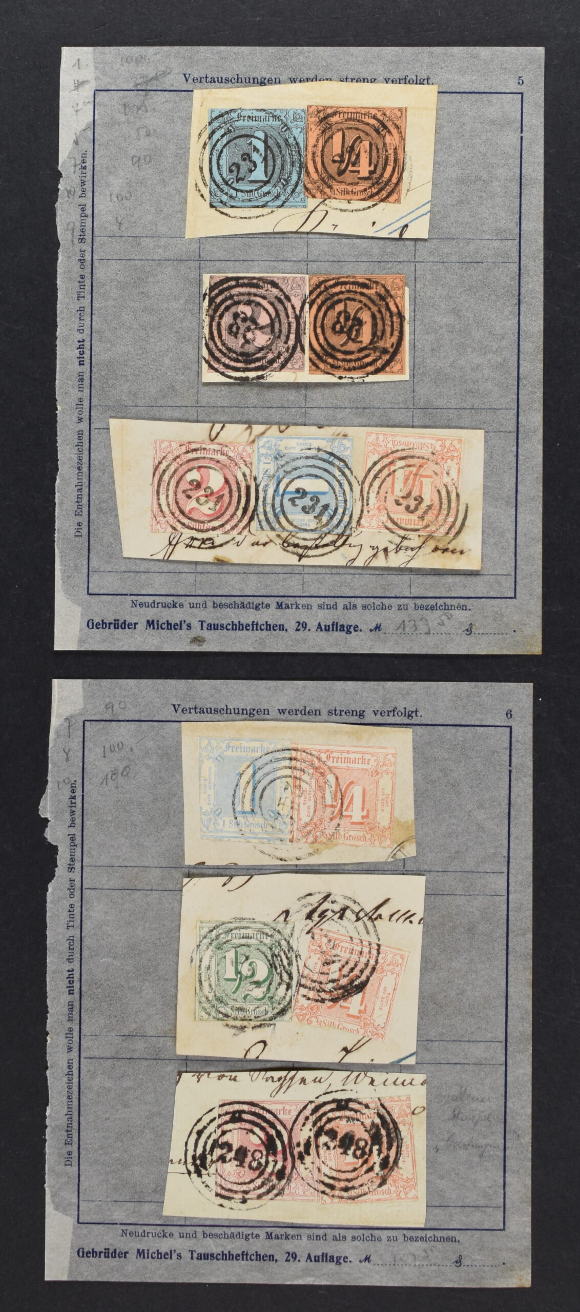 GERMANY, GROUP OLD STATES ON PAGES / <i>Deutschland, Sammlung altdeutscher Staaten auf Albumseiten</i> - Image 3