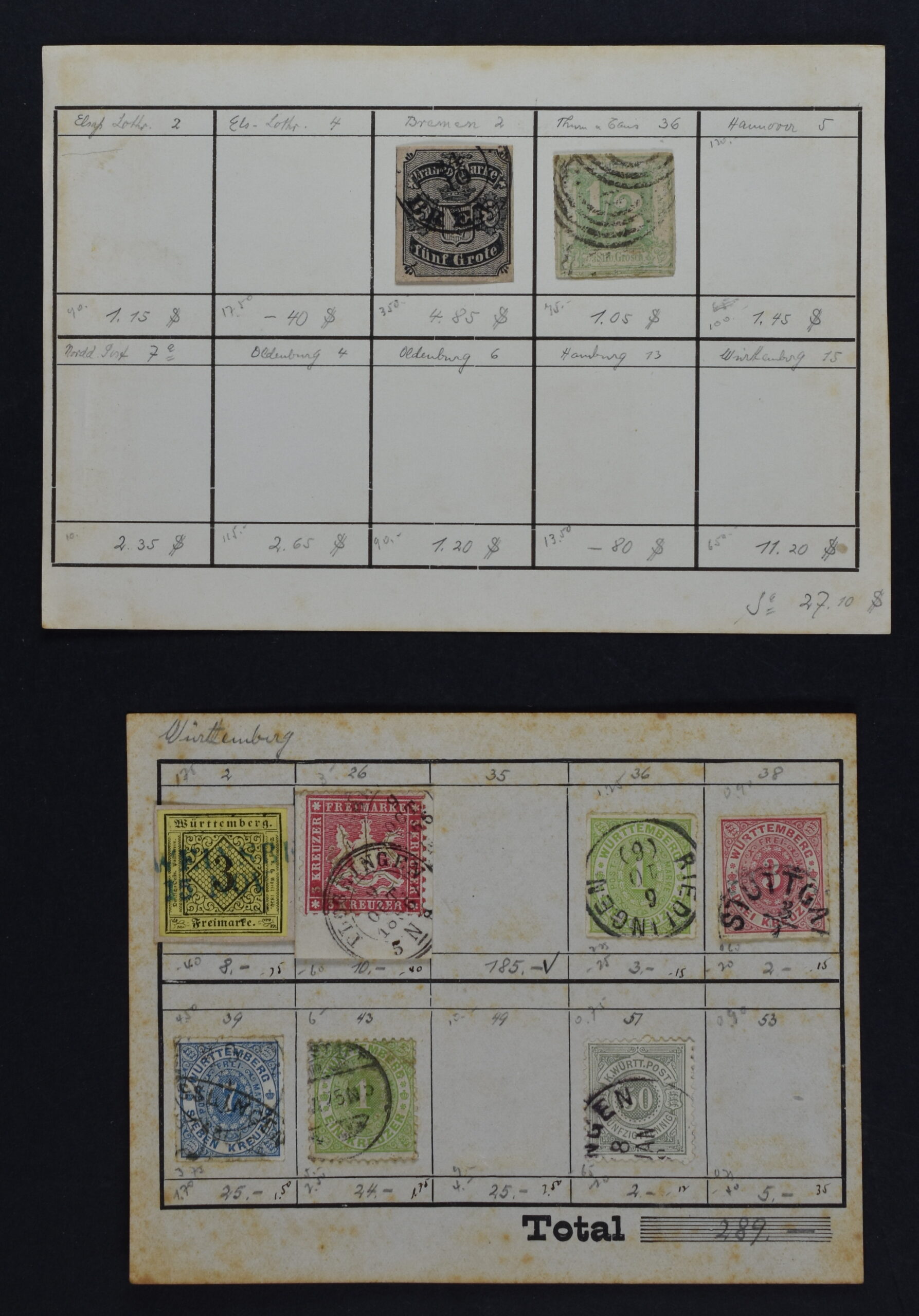 GERMANY, GROUP OLD STATES ON PAGES / <i>Deutschland, Sammlung altdeutscher Staaten auf Albumseiten</i> - Image 6