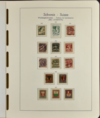 SWITZERLAND, COLLECTION 1881/1996 IN TWO LIGHTHOUSE PRINTED ALBUMS SCHWEIZ /<b><i> Schweiz, Sammlung 1881/1996 in zwei Leuchtturm-Vordruck-Alben</i></b>