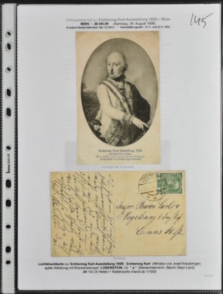AUSTRIA, COLLECTION HYGIENIC EXPOSITION 1906 and ARCHDUKE CHARLES (ERZHERZOG KARL) EXPO ON PAGES /<i>ÖSTERREICH, SAMMLUNG HYGIENISCHE AUSSTELLUNG 1906 UND ERZHERZOG-KARL-AUSSTELLUNG AUF ALBUMBLÄTTERN</i>